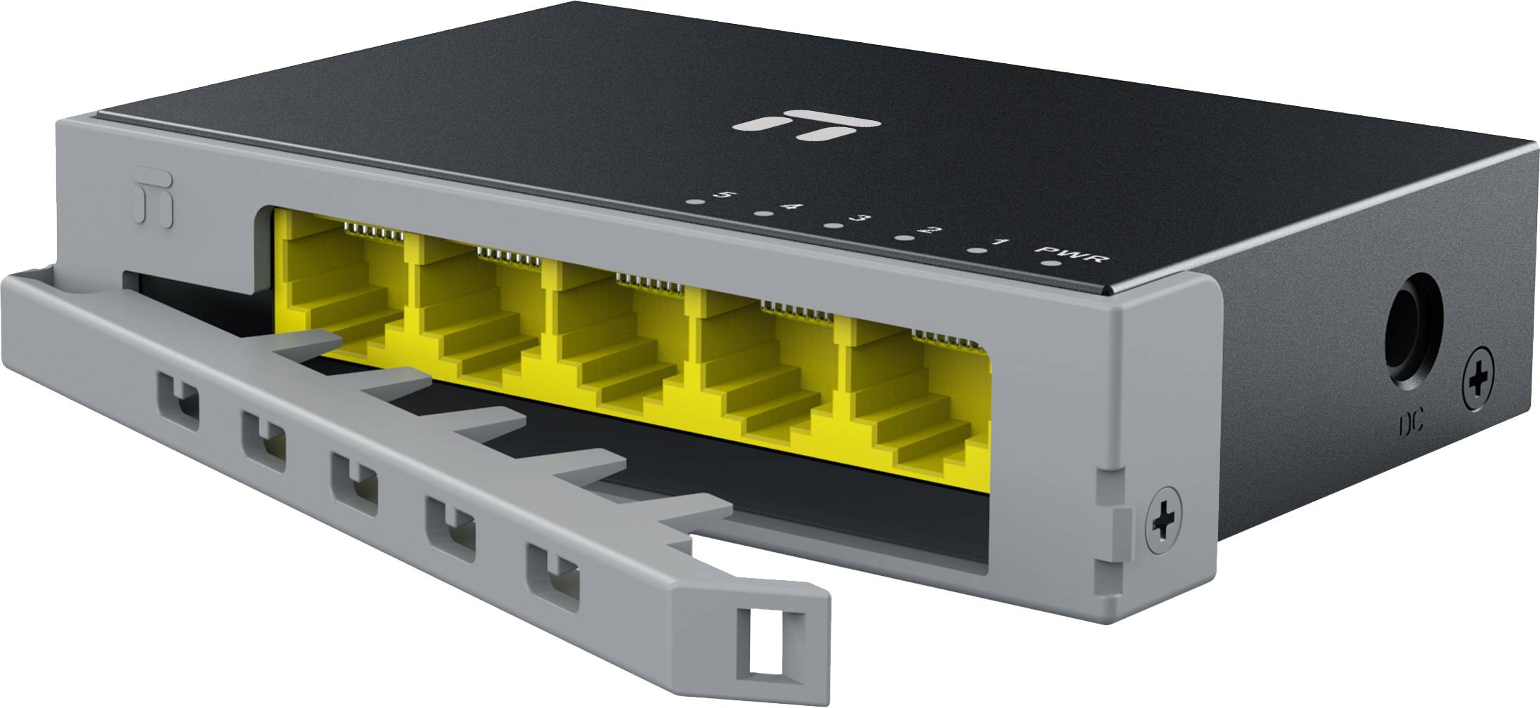 Switch NETIS modelo ST105GD - 5 puertos Gigabit, Switch de escritorio, carcasa metálica con Seguro de conector incorporado, No administrable