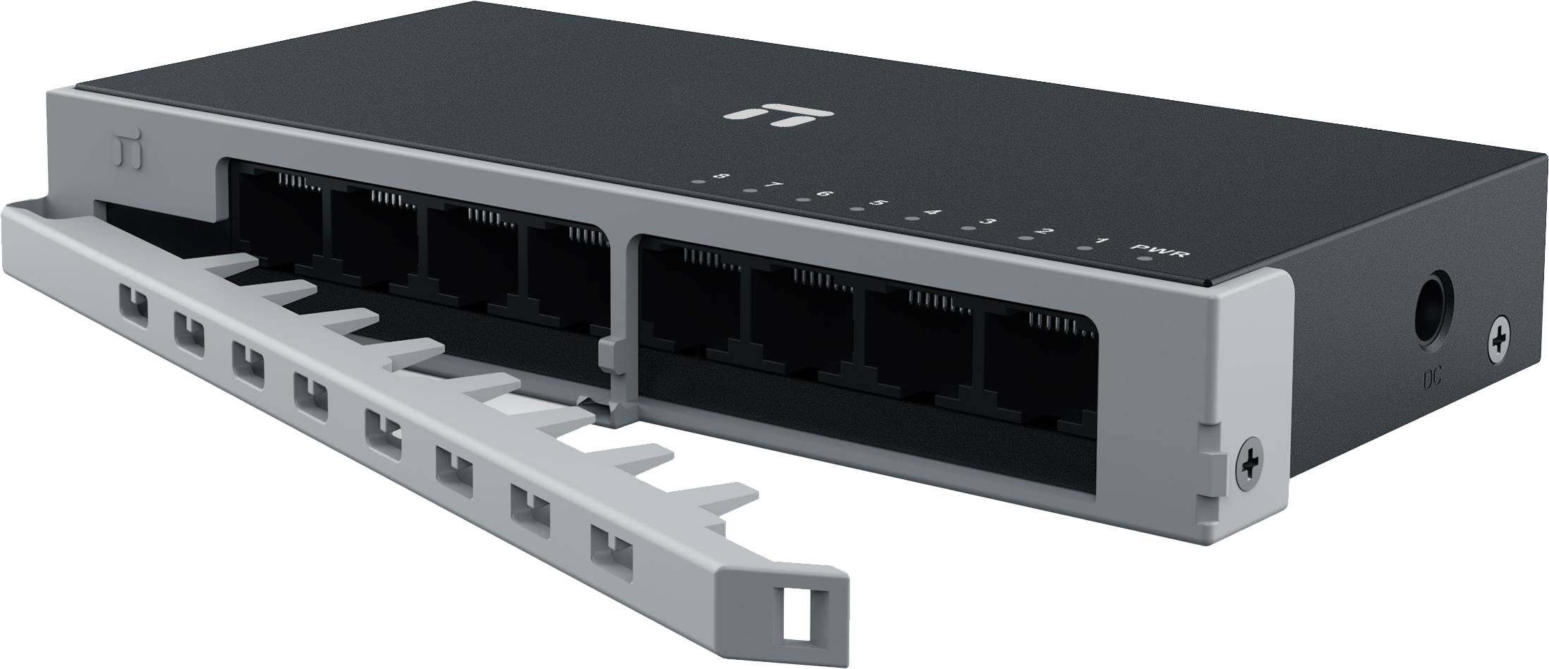 Switch NETIS modelo ST108D - 8 puertos 10/100Mbps, Switch de escritorio, carcasa metálica con Seguro de conector incorporado, No administrable