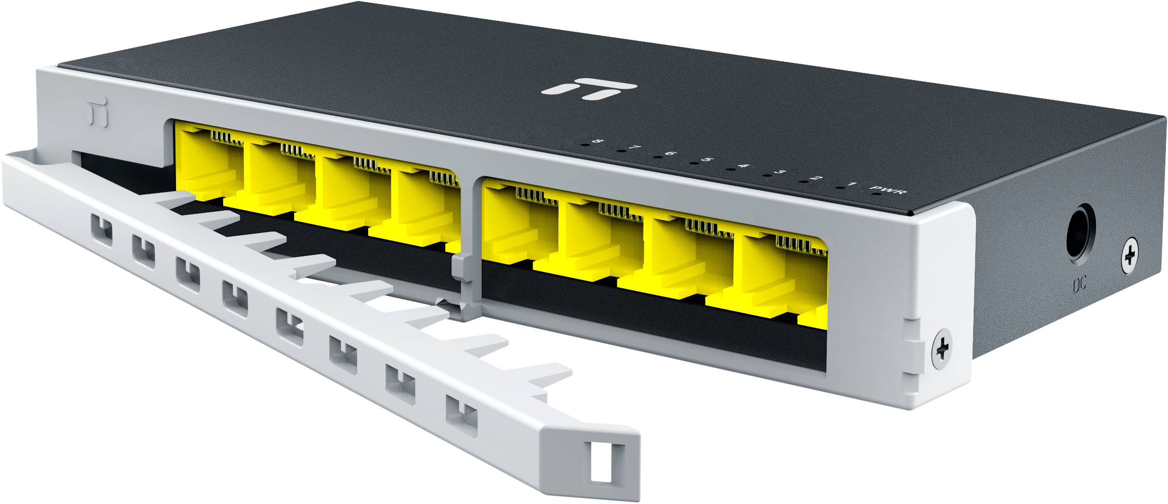 Switch NETIS modelo ST108GD - 8 puertos Gigabit Switch de escritorio, carcasa metálica con Seguro de conector incorporado, No administrable