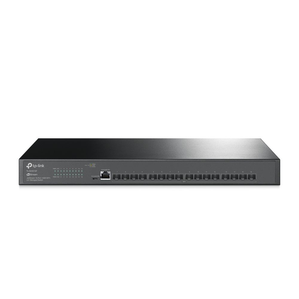 Switch TP-LINK SX3016F (TL-SX3016F) - Negro, 32.74W, 16 puertos