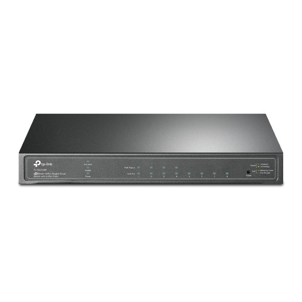 Switch TP-LINK  SG2008P (TL-SG2008P) - administrable OMADA POE de 4 puertos 10/100/1000 Mbps 802.3at / af POE+, 4 puertos 10/100/1000