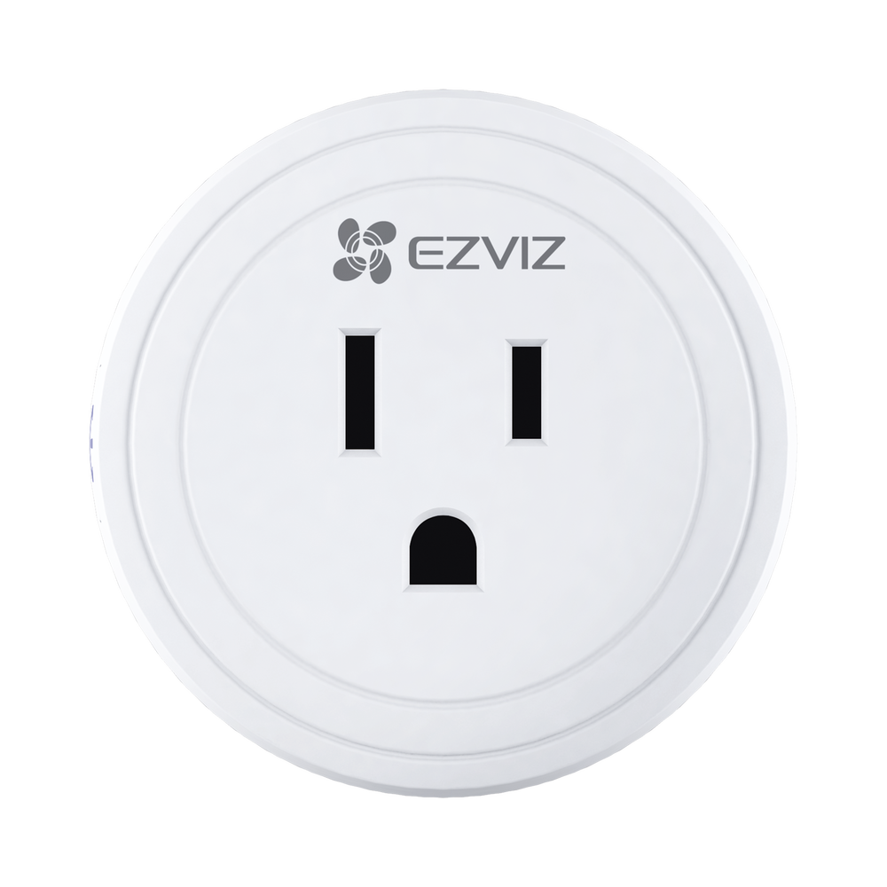 ENCHUFE INTELIGENTE EZVIZ / WI-FI / CONTROL A TRAVES DE LA APLICACION MOVIL / CONECTE LOS DISPOSITIVOS DEL HOGAR / PERMITE PERSONALIZAR HORARIOS / SOPORTA ASISTENTE DE VOZ DE GOOGLE Y ALEXA