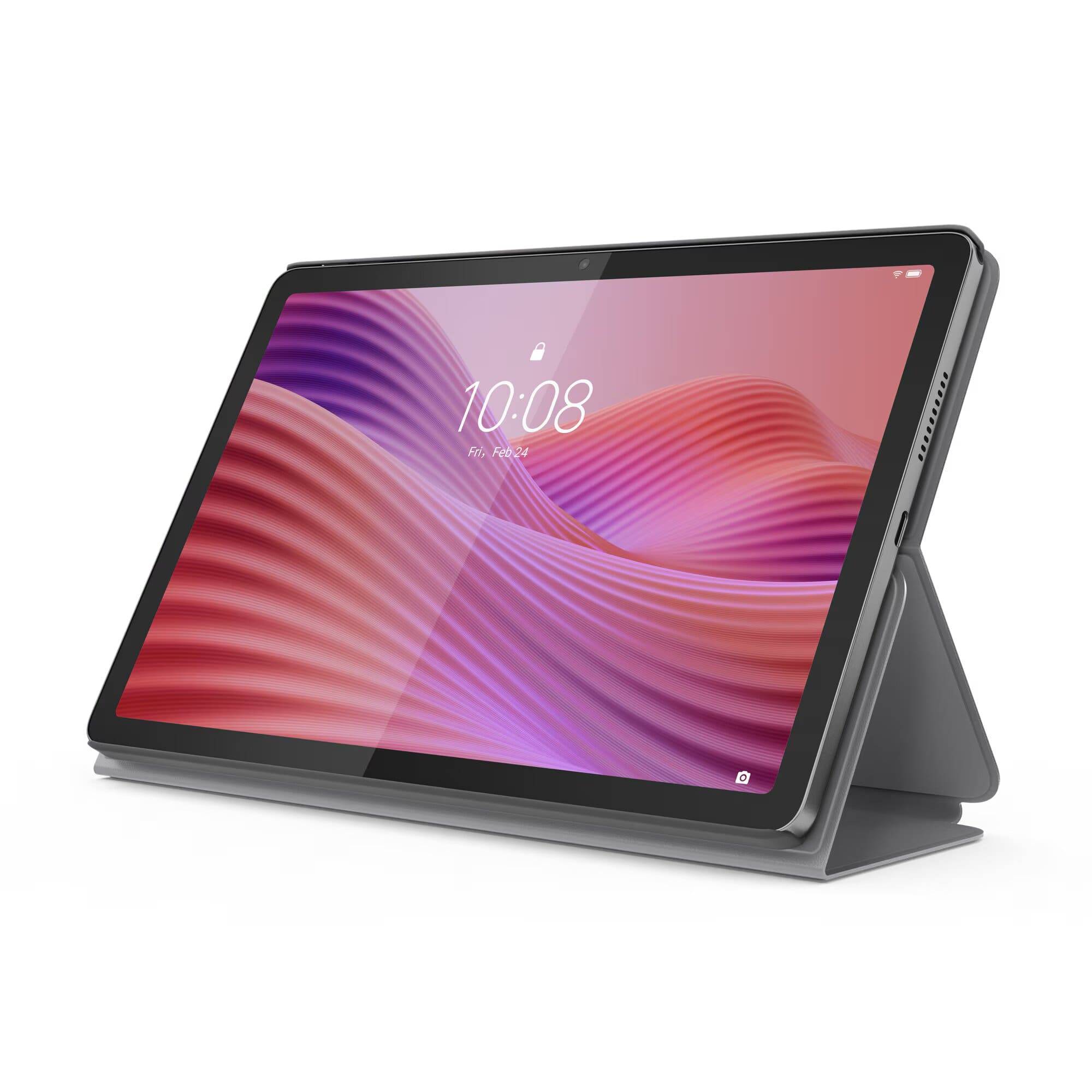 Tablet Lenovo M10 - MediaTek Helio G85, Ram 4 GB, Android™ 14, 128 GB, 10.1 pulgadas, folio case y Lenovo® E310 Earbuds.
