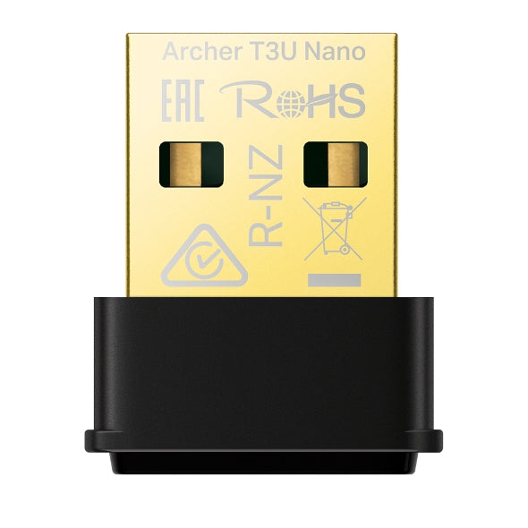 ADAPTADOR INALÁMBRICO USB TP-LINK ARCHER T3U NANO AC1300 CON DOBLE BANDA -