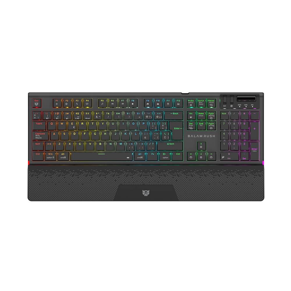 Teclado Gamer Inalámbrico DOMINATE EXPERT GK9791 Balam Rush Legend Series - Color Negro, BR-940382