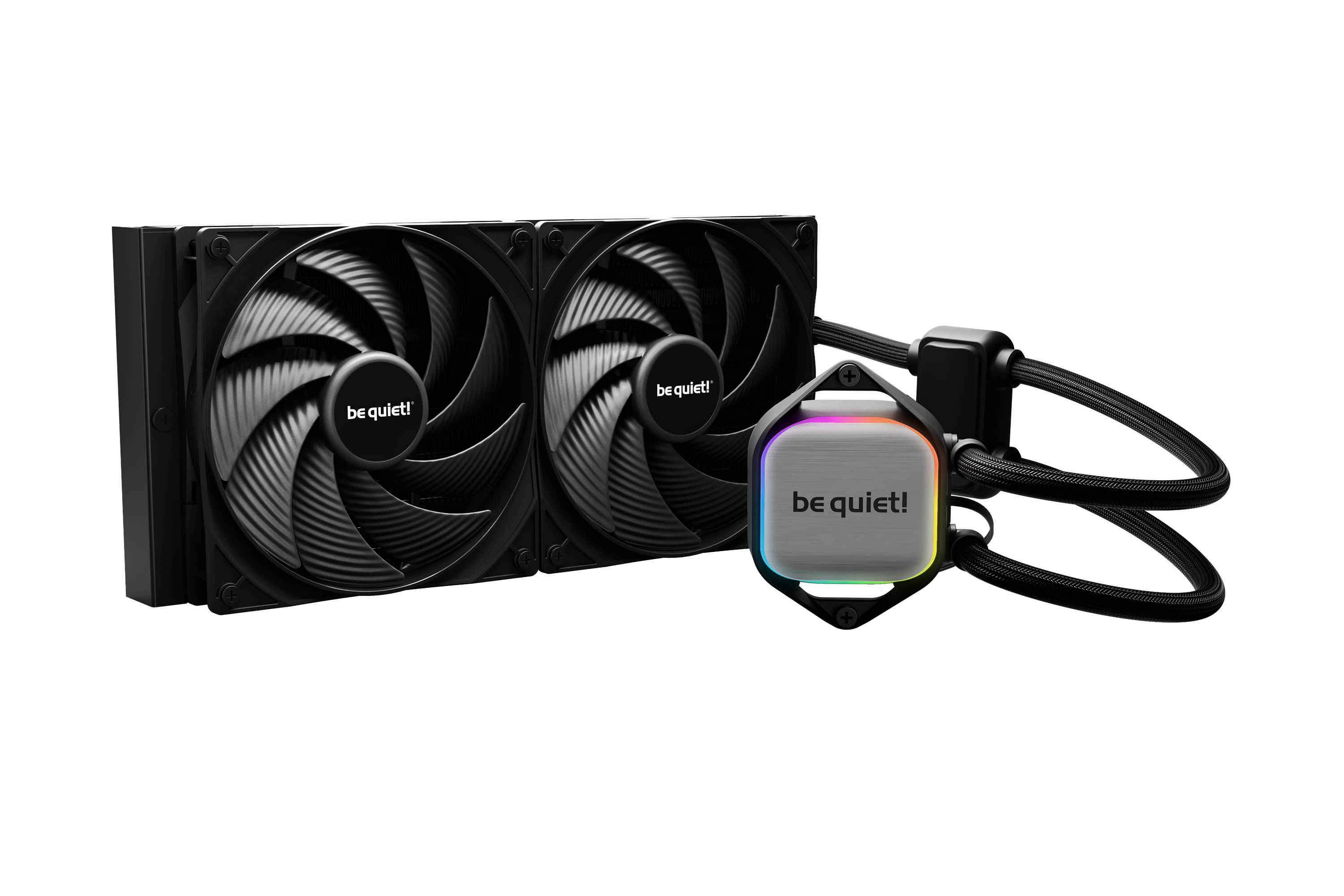 ENFRIADOR be quiet! Pure Loop 2 FX 280 mm BW018 es una unidad de refrigeración por agua todo en uno silenciosa y de alto rendimiento - con iluminación ARGB