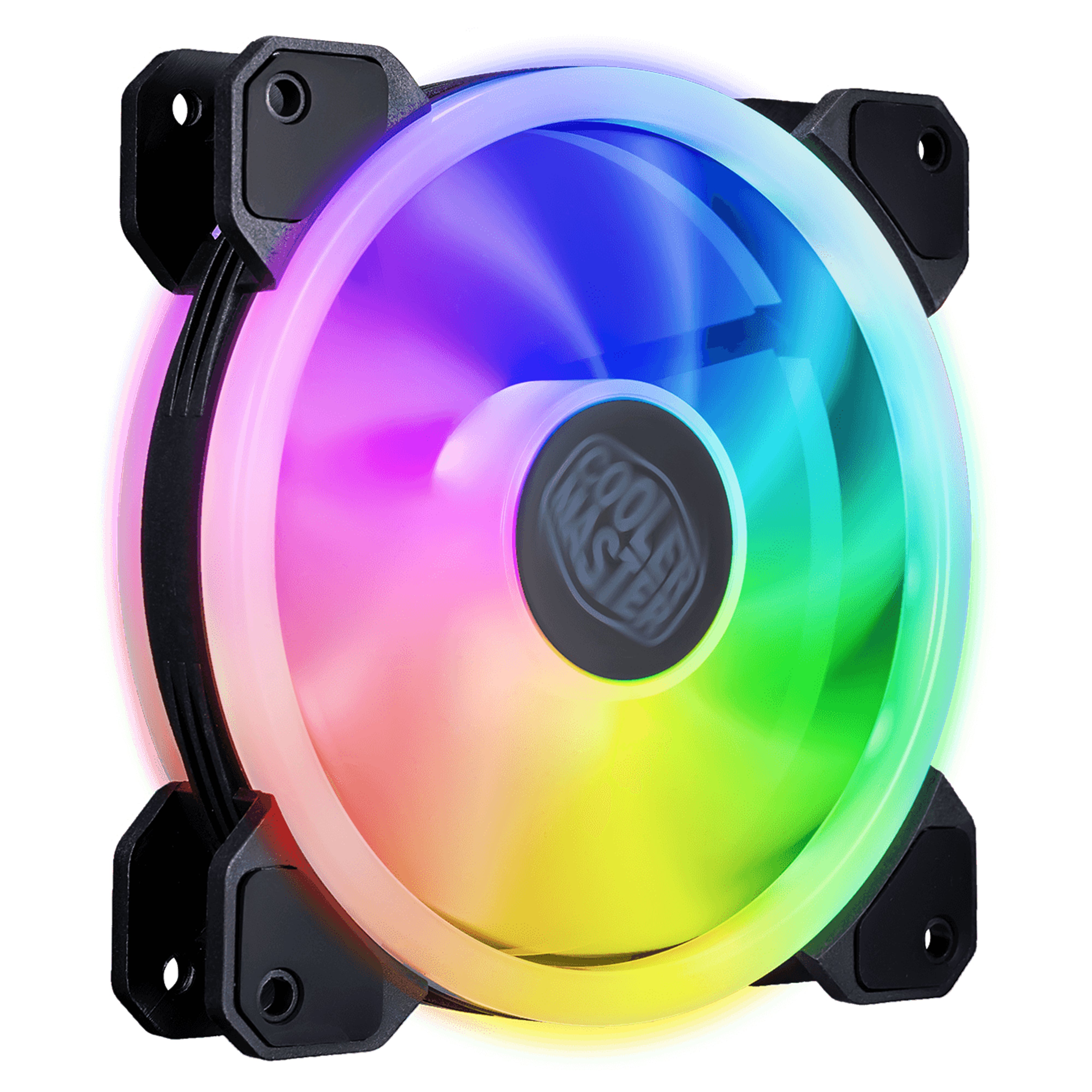 Ventilador P/ GABINETE MFW-B2DN-18NPA-S3 - iluminación ARGB de triple bucle 1800 RPM, almohadillas antivibración, negro