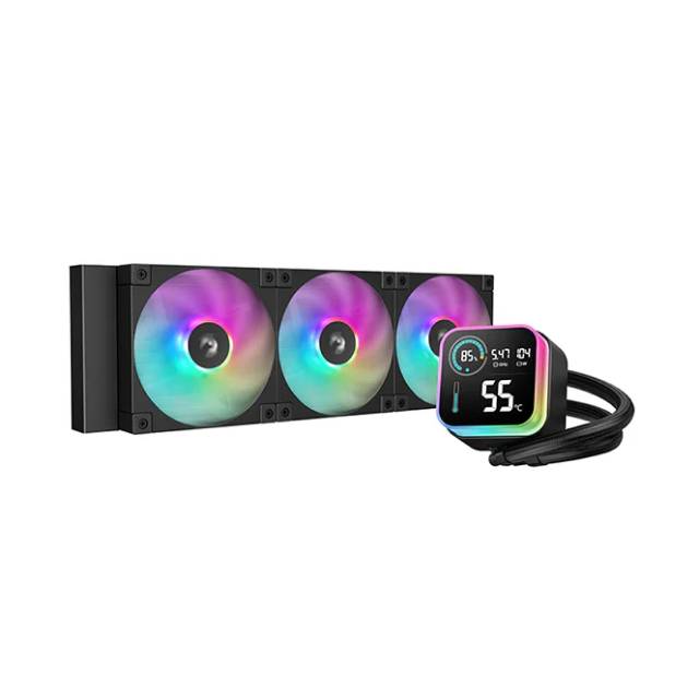 Enfriamiento Liquido DeepCool L1360 ARGB  3x120mm - 600-2400 RPM Negro R-LQ360-BKLSMW-G-1