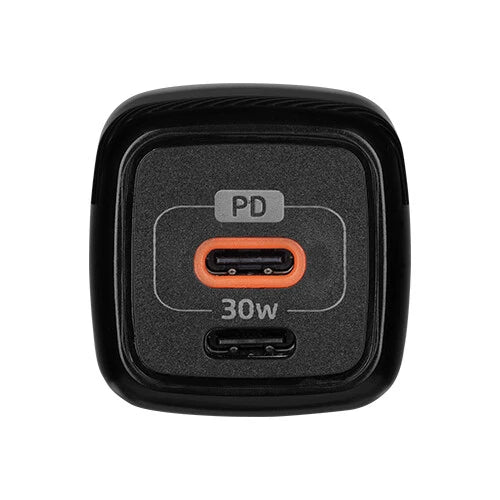 CARGADOR PARA PARED AU-355 FAST CHARGE 3.0 A 1 USB C 30W NEGRO