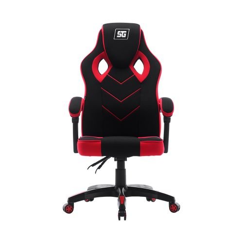 SILLA / VORAGO,  START THE GAME / CGC301-RD, TELA, RECLINABLE, NEGRO/ROJO