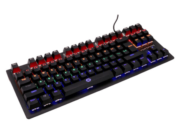 TECLADO GAMER MECANICO USB PARA VIDEOJUEGOS VORTRED BY PERFECT CHOICE NEGRO