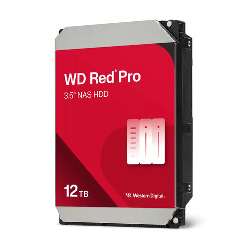 DISCO DURO INTERNO WD RED PRO 12TB 3.5 ESCRITORIO SATA3 6GB/S 256MB 7200RPM 24X7 HOTPLUG NAS 1-24 BAHIAS  WD122KFBX