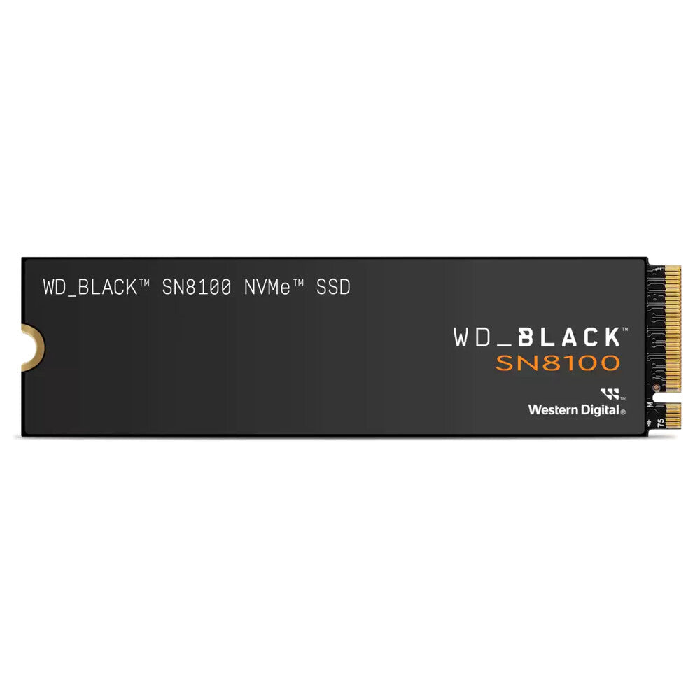 UNIDAD DE ESTADO SOLIDO SSD INTERNO WD BLACK SN8100 1TB M.2 2280 NVME PCIE GEN5 LECT.14900MB/S ESCRIT.11000MB/S WDS100T1X0M-00CMT0