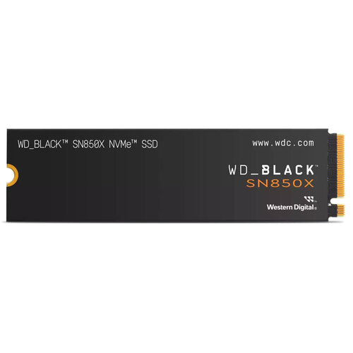 UNIDAD DE ESTADO SOLIDO SSD INTERNO WD BLACK SN850X 8TB M.2 2280 NVME PCIE GEN4 X4 LECT.7200MB/S ESCRIT.6600MB/S TBW 4800  WDS800T2X0E-00CDD0