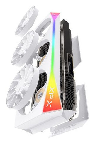 TARJETA DE VIDEO XFX MERCURY RX 9070 XT MAGNETIC AIR WHITE/ RGB/16GB/ GDDR6/ PCIE 5.0/256 BIT/GAMA ALTA