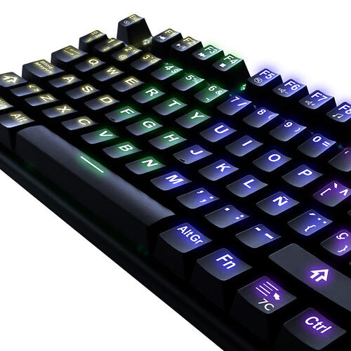 TECLADO GAMING YEYIAN YAT1806 RGB SPARK SERIE 2000 SWITCH ROJO
