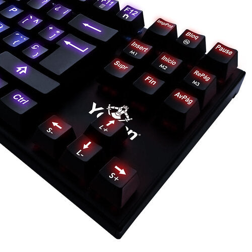 TECLADO GAMING YEYIAN YAT1806 RGB SPARK SERIE 2000 SWITCH ROJO