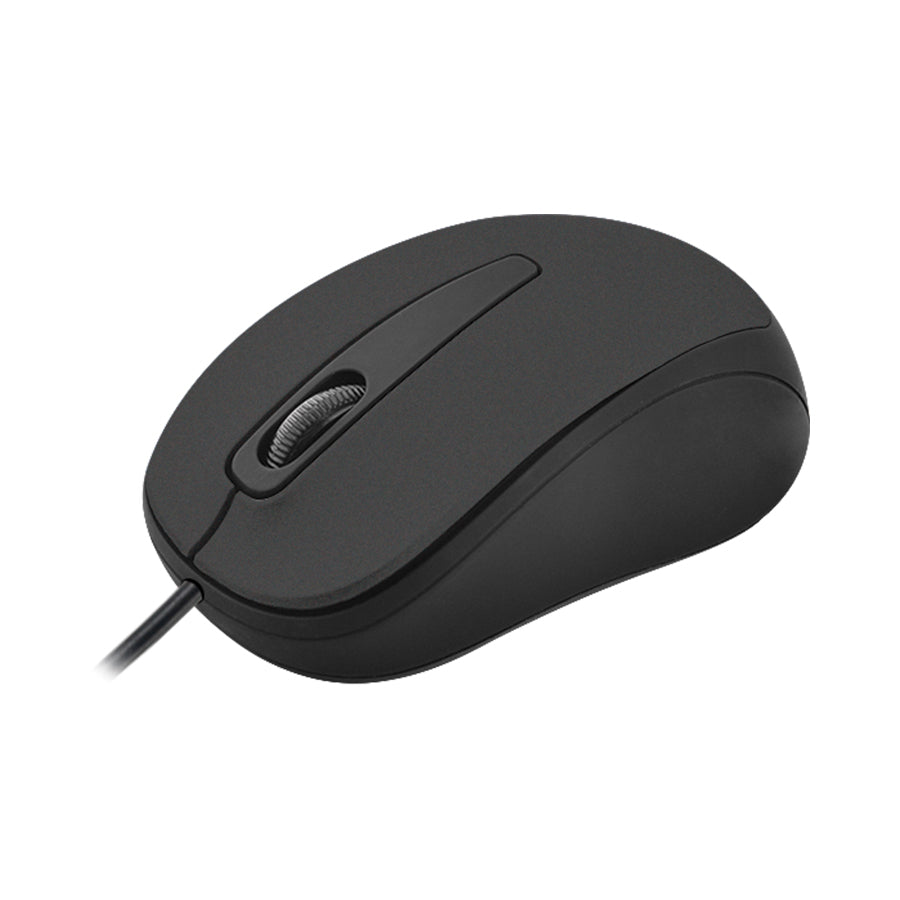 MOUSE OPTICO QUARONI ALAMBRICO COLOR NEGRO 1200 DPI
