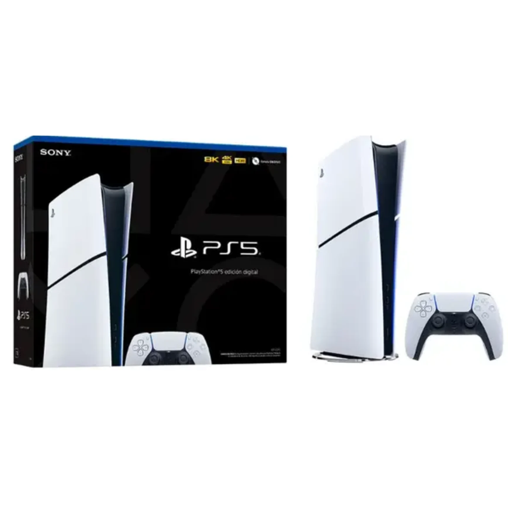 Sony PlayStation 5 Slim Digital Edition | SSD 1TB | 4K HDR | Control DualSense Blanco | Versión Nacional | Nueva