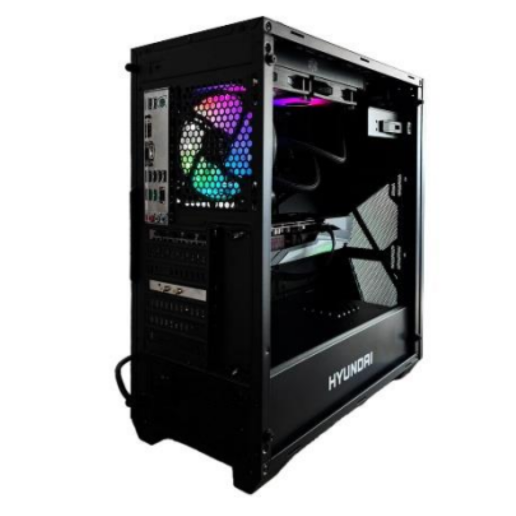 PC Gamer Hyundai Orcus R | AMD Ryzen 5 7600X | Radeon RX 7600 8GB | 32GB RAM DDR5 | SSD 1TB NVMe | Enfriamiento Líquido | Fuente 80+ Bronze | WiFi | Windows 11 Prueba