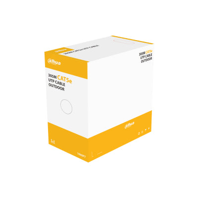 CABLE UTP/DAHUA/DH-PFM920-5EU/BOBINA DE CABLE UTP PARA EXTERIOR CAT5E/ 100% COBRE/ 305 METROS/ COLOR NEGRO/ CUBIERTA EXTERIOR MDPE/ CUMPLE CON ESTANDARES ANSI/TIA 568-C.2/ RETARDANTE DE LLAMA/ ROHS/