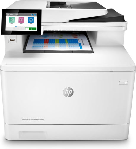 Multifuncional HP Color LaserJet Enterprise MFP M480f, Color, Impresora para Negocios, Impresión, copia, escaneado, fax, Tamaño compacto; Seguridad sólida; Impresión a doble cara; AAD de 50 hojas; Consumo eficiente de energía, Laser, Impresión a col