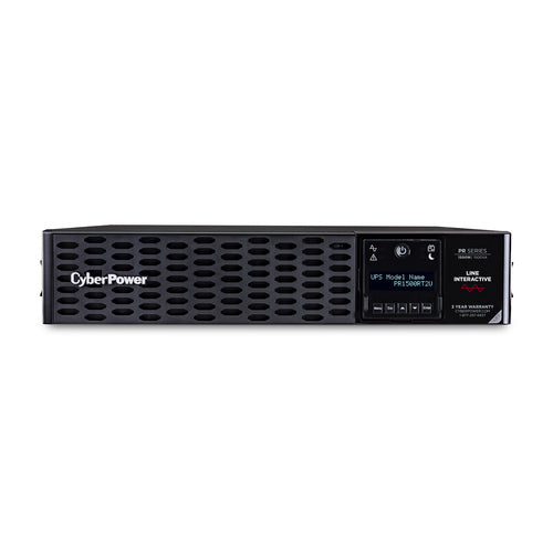 NO BREAK CYBERPOWER (PR1500RT2U) 1500VA / 1500W, RACK/TORRE, 2U, 8 X NEMA 5-15R, SENOIDAL PURA, GARANTÍA 3 AÑOS INCLUYE BATERÍA.
