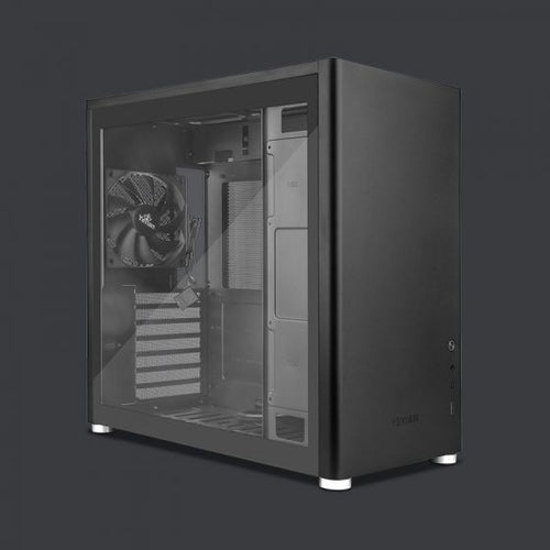 Gabinete Yeyian Hussar Midi Tower, PC, Soporta ATX, Micro ATX, Mini-ITX, 7 Ranuras de Expansión, Color Negro, Ventana lateral Si, Fuente de alimentación No, 1 x USB 3.2