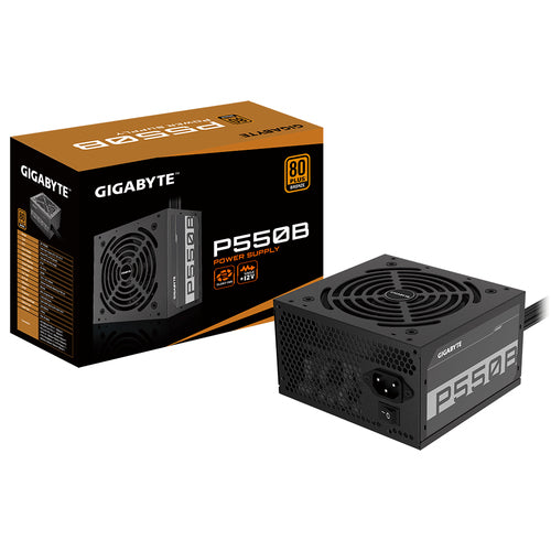 FUENTE DE PODER GIGABYTE 550W/80 PLUS BRONZE/NEGRO/ATX/NO MODULAR