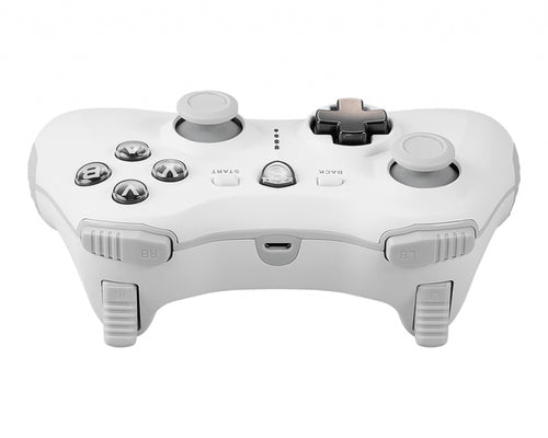 Control MSI FORCE GC30 V2 WHITE Interfaz USB 2.0, Conectividad Inalambrico y alambrico, Compatible con Windows 10/Android 4.1, Color Blanco