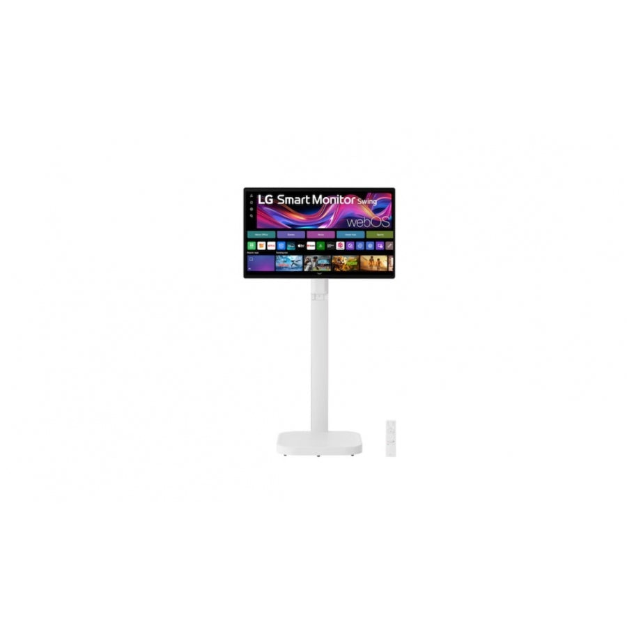 MONITOR LG SMART SWING 32U889SA-W 4K UHD 31.5 TOUCH,IPS,3840X2160,60HZ,16:9,GC DCI-P3 95%,BRILLO 350CD/M2,TR 5MS,CONTR 1000:1,HDMI,BLUETOOTH,WEBOS,USB-C,HDR10,ALTAVOZ 5WX2,MONTAJE 100X100,BLANCO.