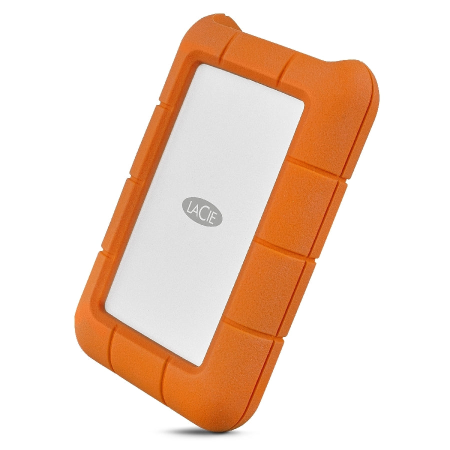 DISCO DURO EXTERNO LACIE RUGGED USB-C 4TB 2.5 PORTATIL USB 3.1 NARANJA-PLATA WINDOWS MAC CONTRAGOLPES AGUA Y POLVO