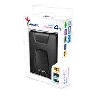 DISCO DURO EXTERNO ADATA HD650 4TB PORTATIL 2.5 USB 3.2 NEGRO WINDOWS MAC LINUX CONTRAGOLPES