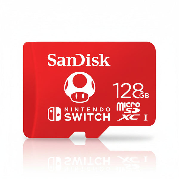MEMORIA SANDISK 128GB MICRO SDXC NINTENDO SWITCH 100MB/S 4K FULL HD U3 V30