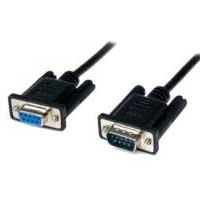 CABLE SERIAL DE 2M MODEM NULO NULL SERIAL DB9 HEMBRA A MACHO - NEGRO - STARTECH.COM MOD. SCNM9FM2MBK