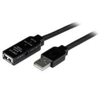 CABLE DE EXTENSION ALARGADOR DE 5M - USB 2.0 DE EXTENSION ALARGADOR ACTIVO DE 5 METROS - MACHO A HEMBRA - CON OPCIÓN A FUENTE DE PODER EXTERNA - STARTECH.COM MOD. USB2AAEXT5M