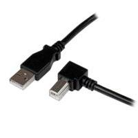 CABLE ADAPTADOR USB DE 1M PARA IMPRESORA ACODADO - 1X USB A MACHO - 1X USB B MACHO EN ANGULO DERECHO - STARTECH.COM MOD. USBAB1MR