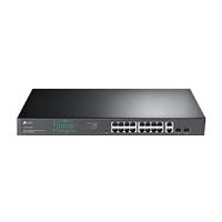SWITCH |TP-LINK  | TL-SG1218MPE | 16 PUERTOS RJ45 GIGABIT 10/100/1000 MBPS POE CON 2 PUERTOS RJ45 GIGABIT Y 2 RANURAS SFP GIGABIT COMBO  | NO ADMINISTRABLE |  PARA RACK 19 PULGADAS