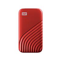 UNIDAD DE ESTADO SOLIDO SSD EXTERNO WD MY PASSPORT 1TB PORTATIL USB 3.2 TIPO C ROJO WINDOWS MAC BACKUP ENCRIPTACION