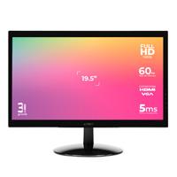 MONITOR LED ACTECK CAPTIVE VIVID SP195 PLANO /19.5 / VGA + HDMI / TN 1366*768 / 60HZ / 5-8 MS / NEGRO / AC-933865