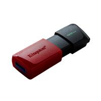 MEMORIA KINGSTON 128GB USB 3.2 GEN 1 ALTA VELOCIDAD / DATATRAVELER EXODIA M ROJO C/TAPA MÓVIL