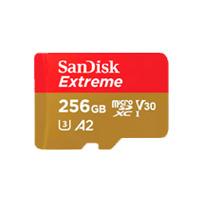 MEMORIA SANDISK EXTREME 256GB MICRO SDXC 190MB/S 4K CLASE 10 A2 V30 C/ADAPTADOR