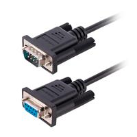 CABLE DE 3M SERIAL RS232 PARA MODEM NULO, CROSSOVER CRUZADO BLINDADO, CABLE DB9 PUERTO COM HEMBRA A MACHO COMPATIBLE DTE - STARTECH.COM MOD. 9FMNM-3M-RS232-CABLE