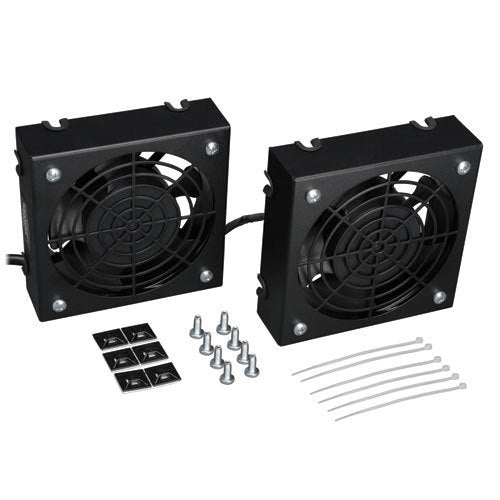 JUEGO DE VENTILADOR TRIPP LITE SRFANWM  JUEGO DE VENTILADOR DE TECHO SMARTRACK PARA INSTALACIóN EN PARED, 2 VENTILADORES DE ALTO RENDIMIENTO DE 120V; 5.95 M3/MIN [210 CFM EN TOTAL]; CLAVIJA 5-15P.