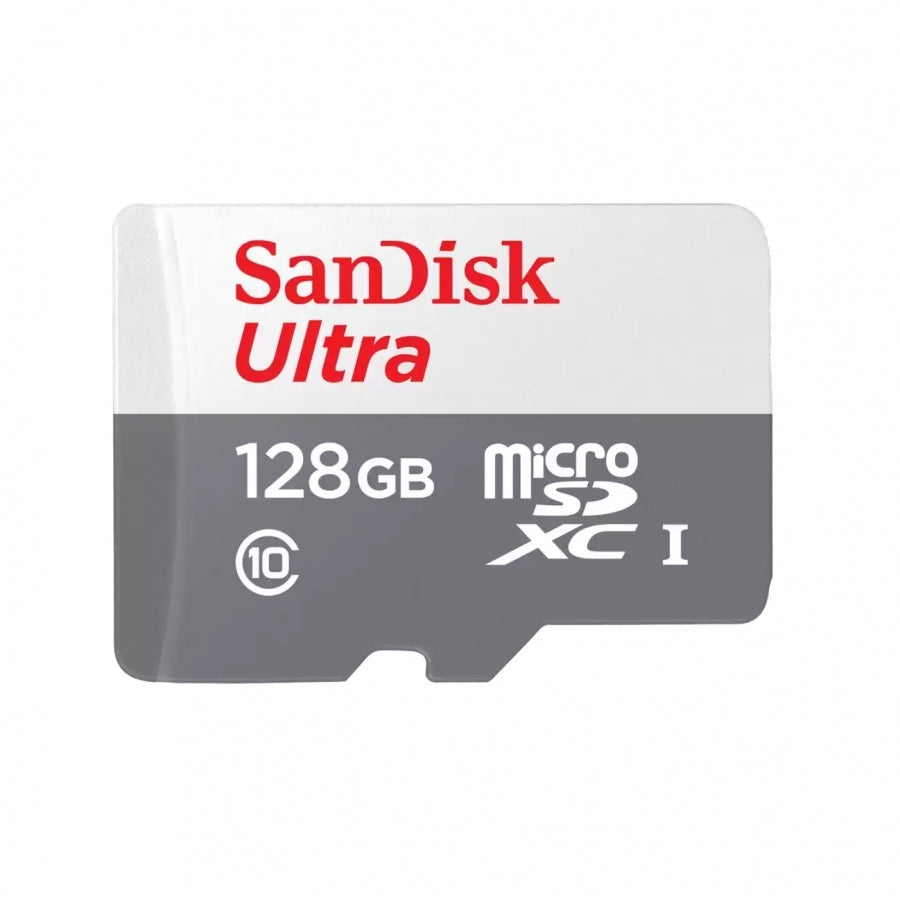 MEMORIA SANDISK 128GB MICRO SDXC ULTRA 100MB/S CLASE 10 C/ADAPTADOR