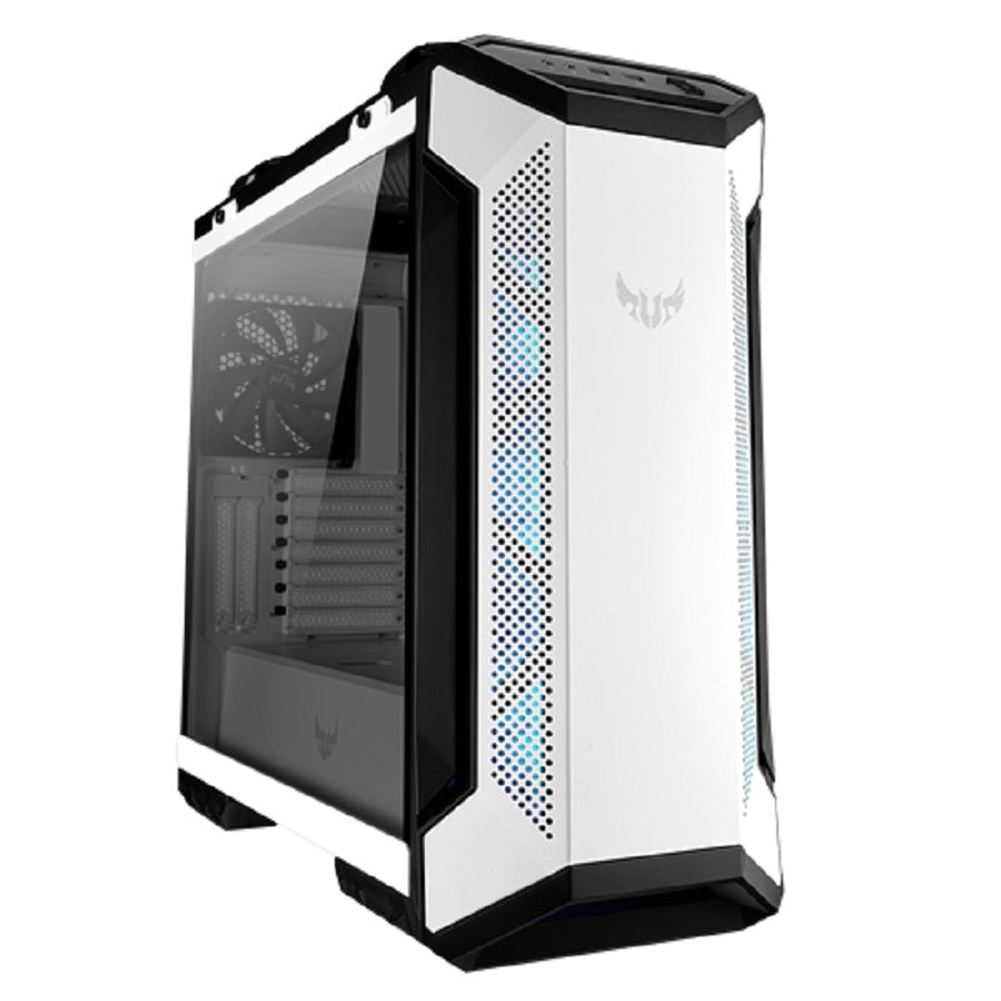 GABINETE ASUS TUF GAMING GT501 CASE/BLANCO/MEDIA TORRE/ATX/EATX/CRISTAL TEMPLADO/RGB/GAMER