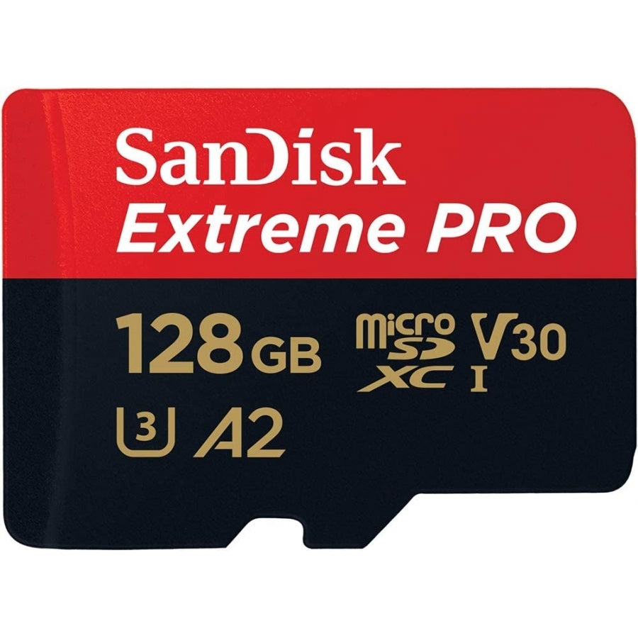 MEMORIA SANDISK EXTREME PRO 128GB MICRO SDXC 200MB/S 4K CLASE 10 A2 V30 C/ADAPTADOR